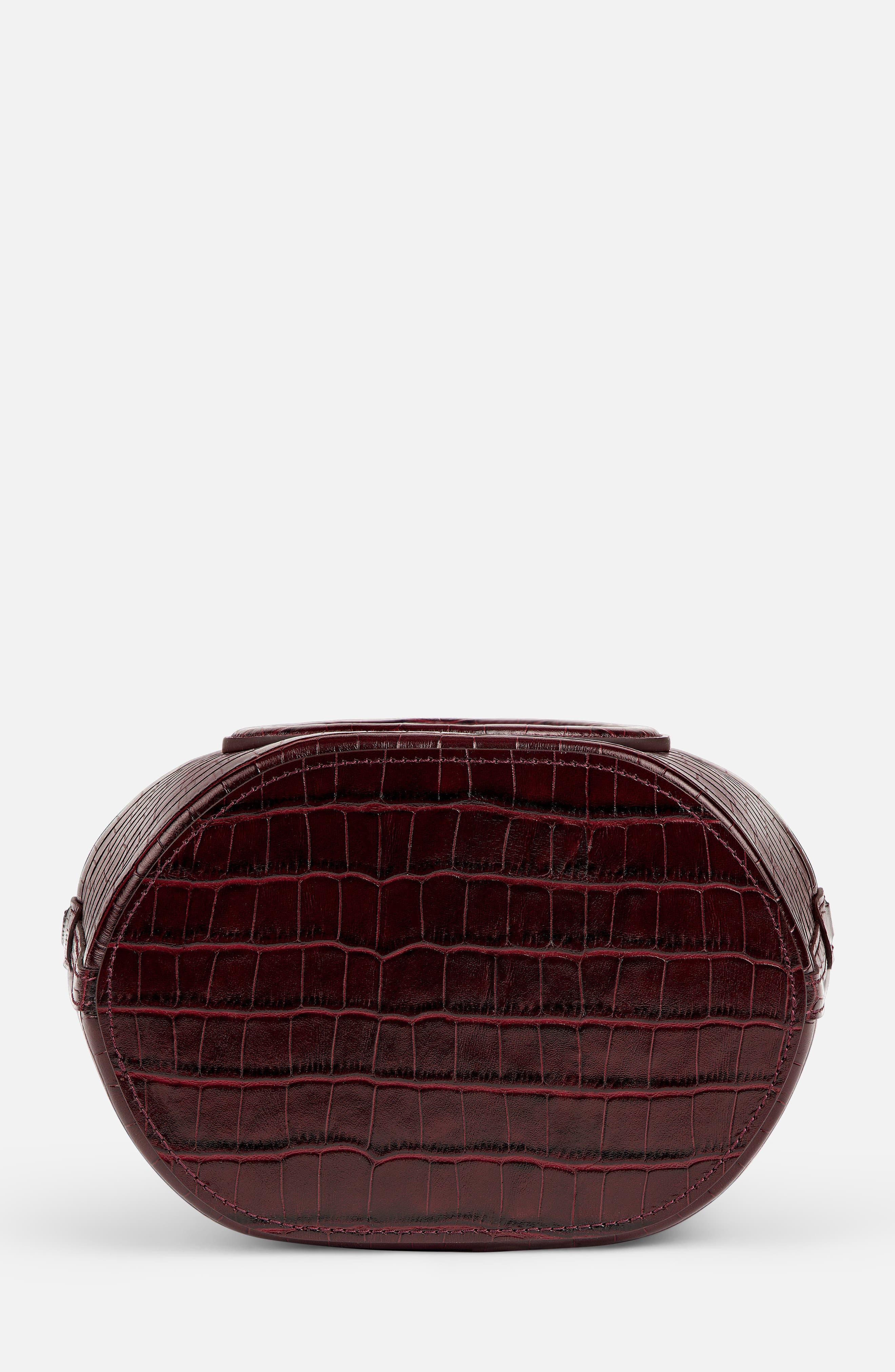 Infinity Bag - Burgundy Croc Embossed, Alternate, color, Burgundy