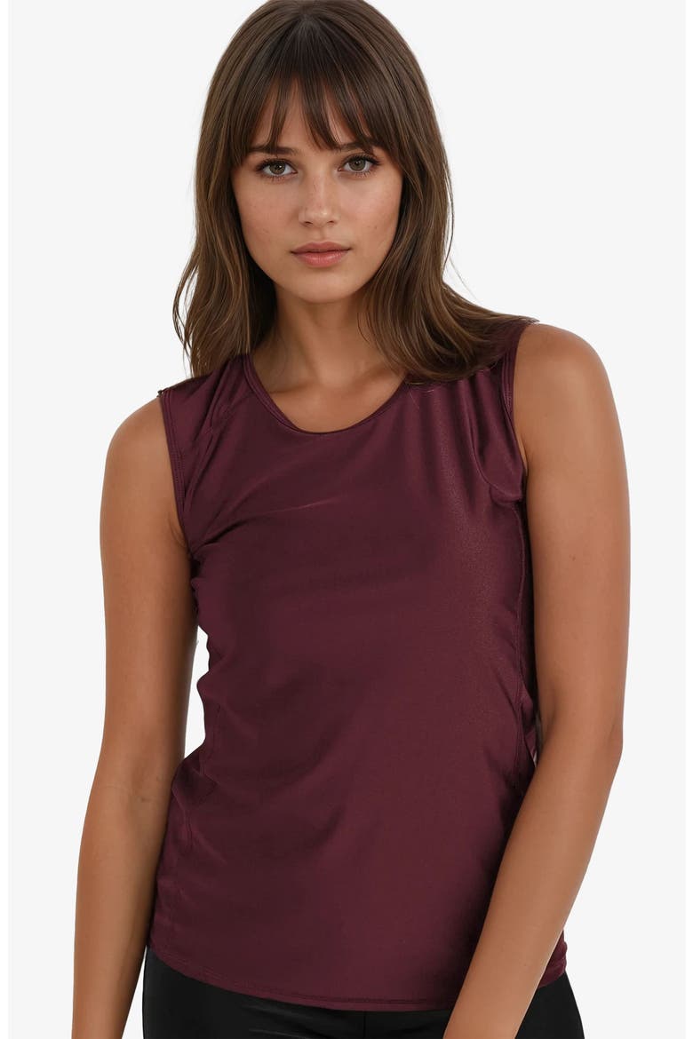 Loose Fit Maya Swim Top, Main, color, Wine