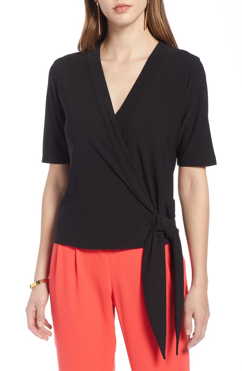 Halogen<sup>®</sup> Side Tie Wrap Top, Main, color,