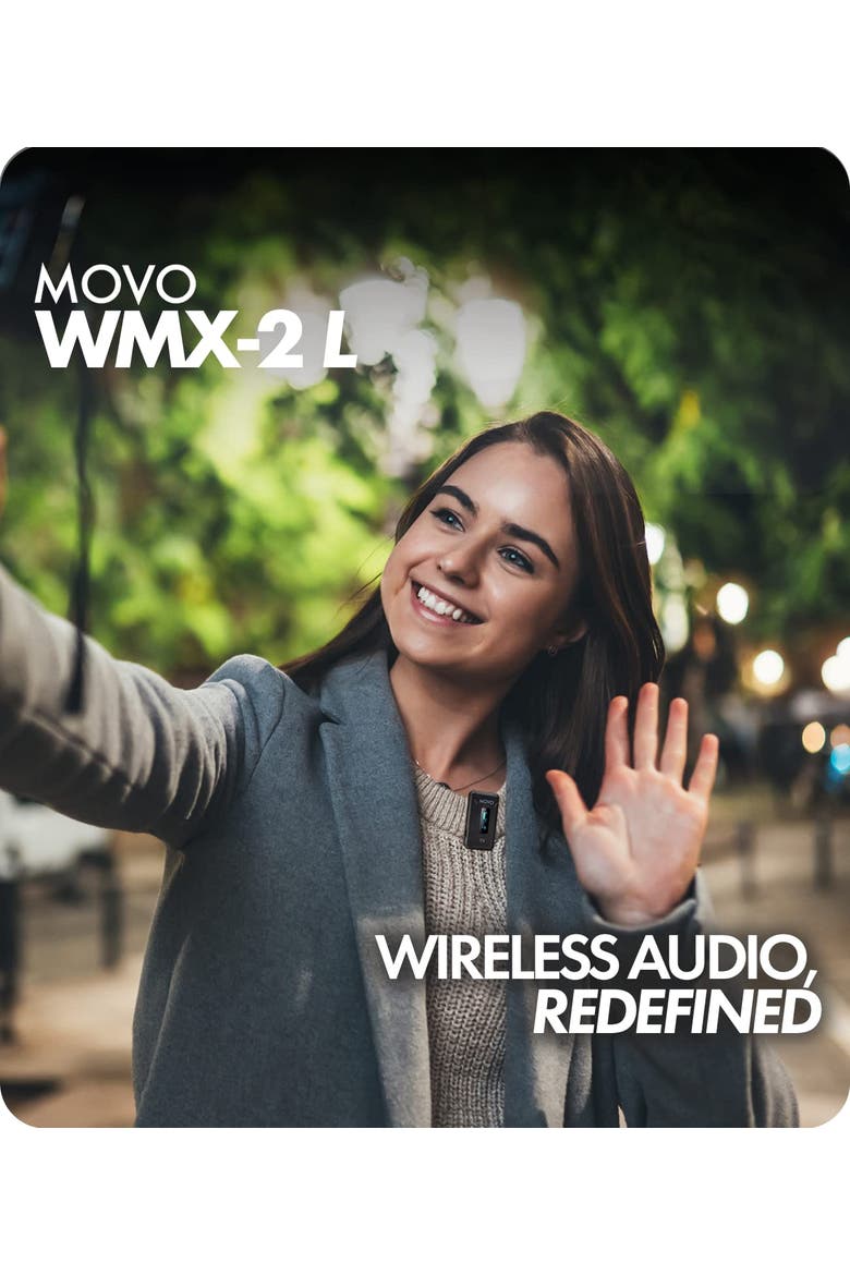 WMX-2-L Wireless Microphone for iPhone with Charging Case, Alternate, color, Black