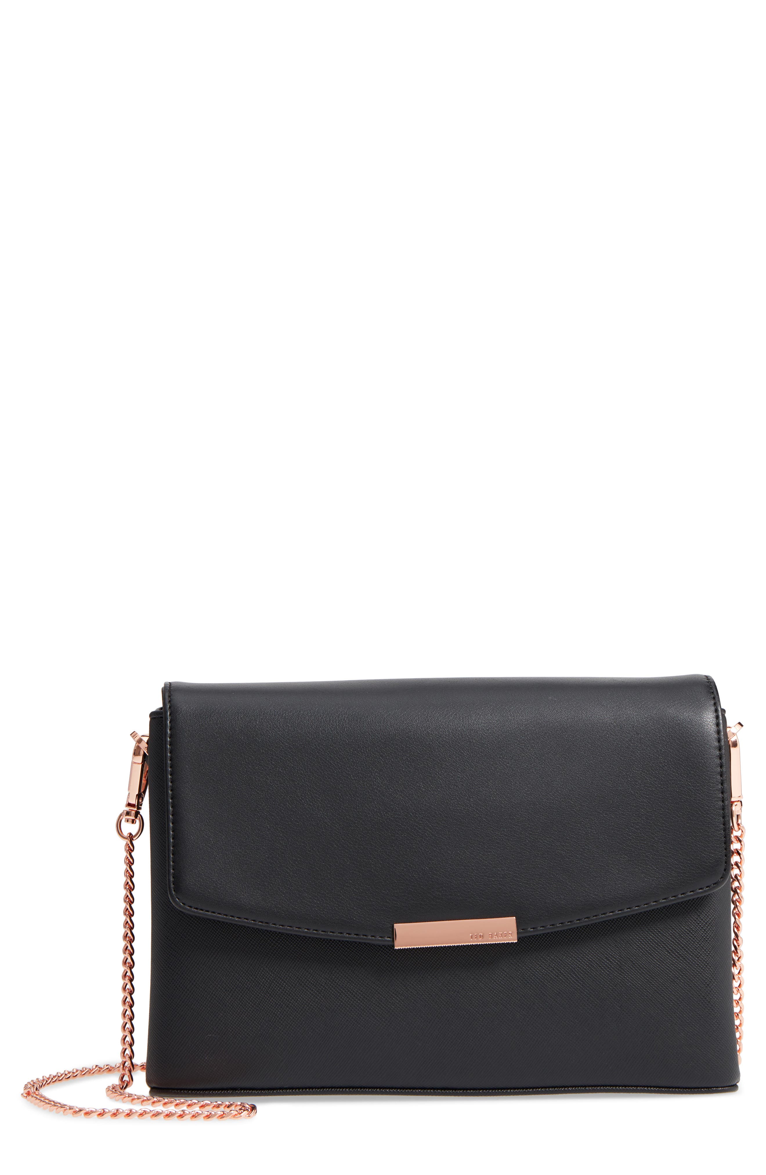 Ted Baker London Faux Leather Crossbody Bag, Main, color, 