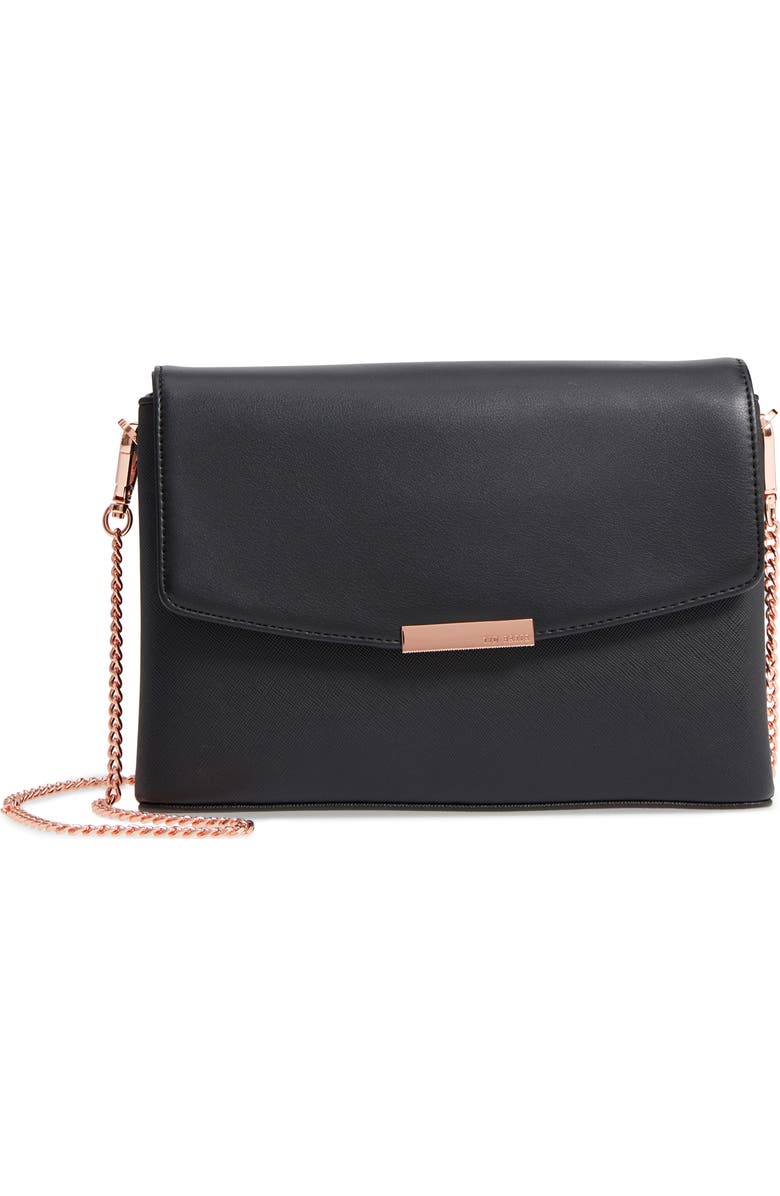 Ted Baker London Faux Leather Crossbody Bag, Main, color,
