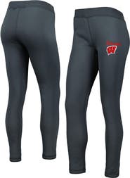 CONCEPTS SPORT Women's Concepts Sport Charcoal Wisconsin Badgers Upbeat Sherpa Leggings