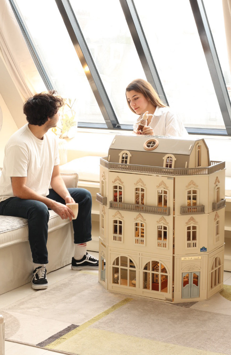 Little Forest Animals House of Paris Luxury Dollhouse, Alternate, color, 3 Led / With Bellevue Family