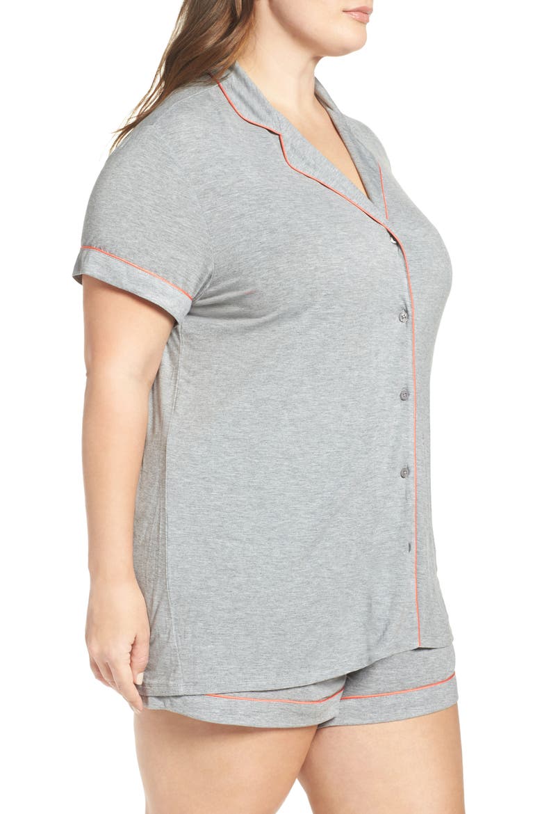 Moonlight Short Pajamas, Alternate, color, GREY STEEL HEATHER