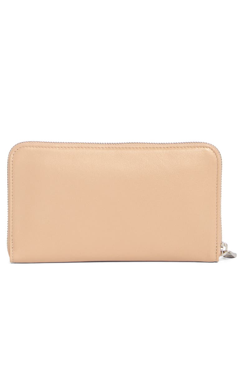 Longchamp Le Pilage Cuir Zip Wallet, Alternate, color, Golden Beige