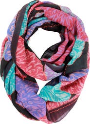 SAACHI Floral Infinity Scarf