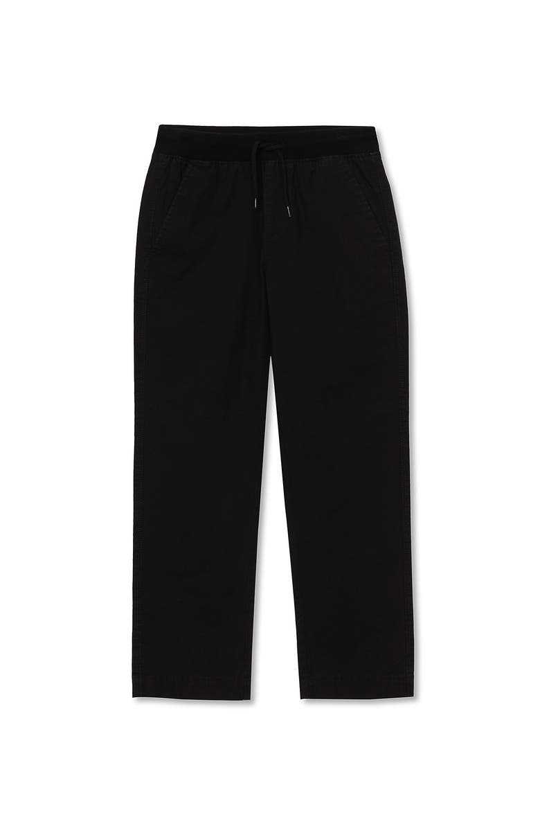 Lands' End Boys Iron Knee Pull On Pants, Main, color, Black