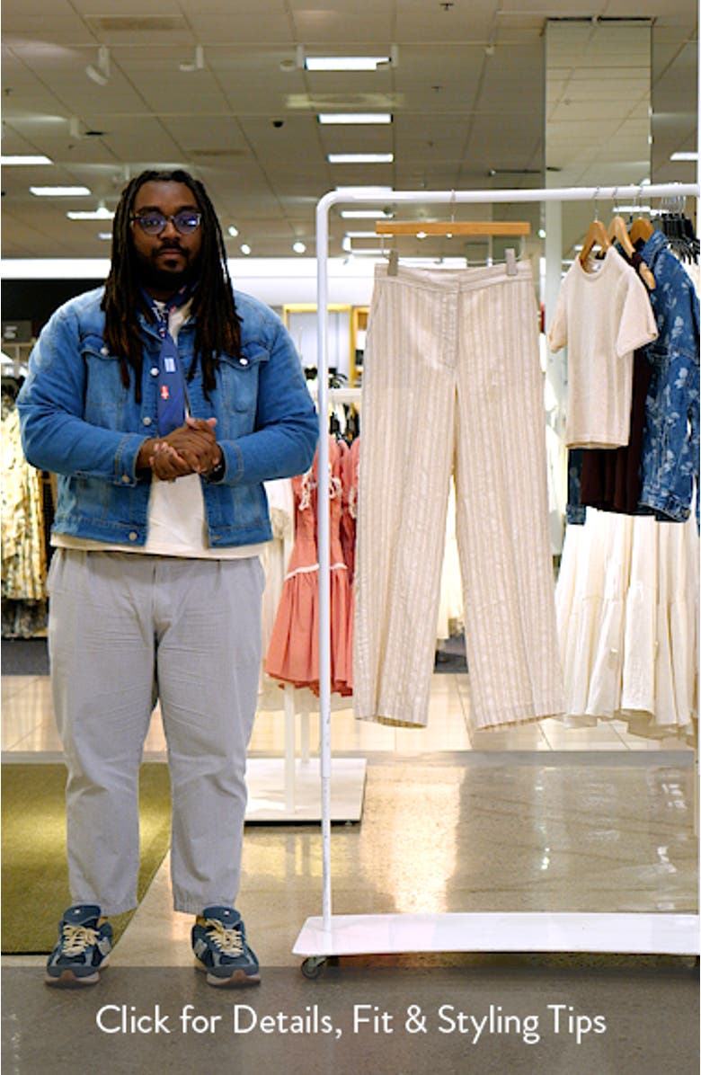 Stripe Straight Leg Pants, sales video thumbnail