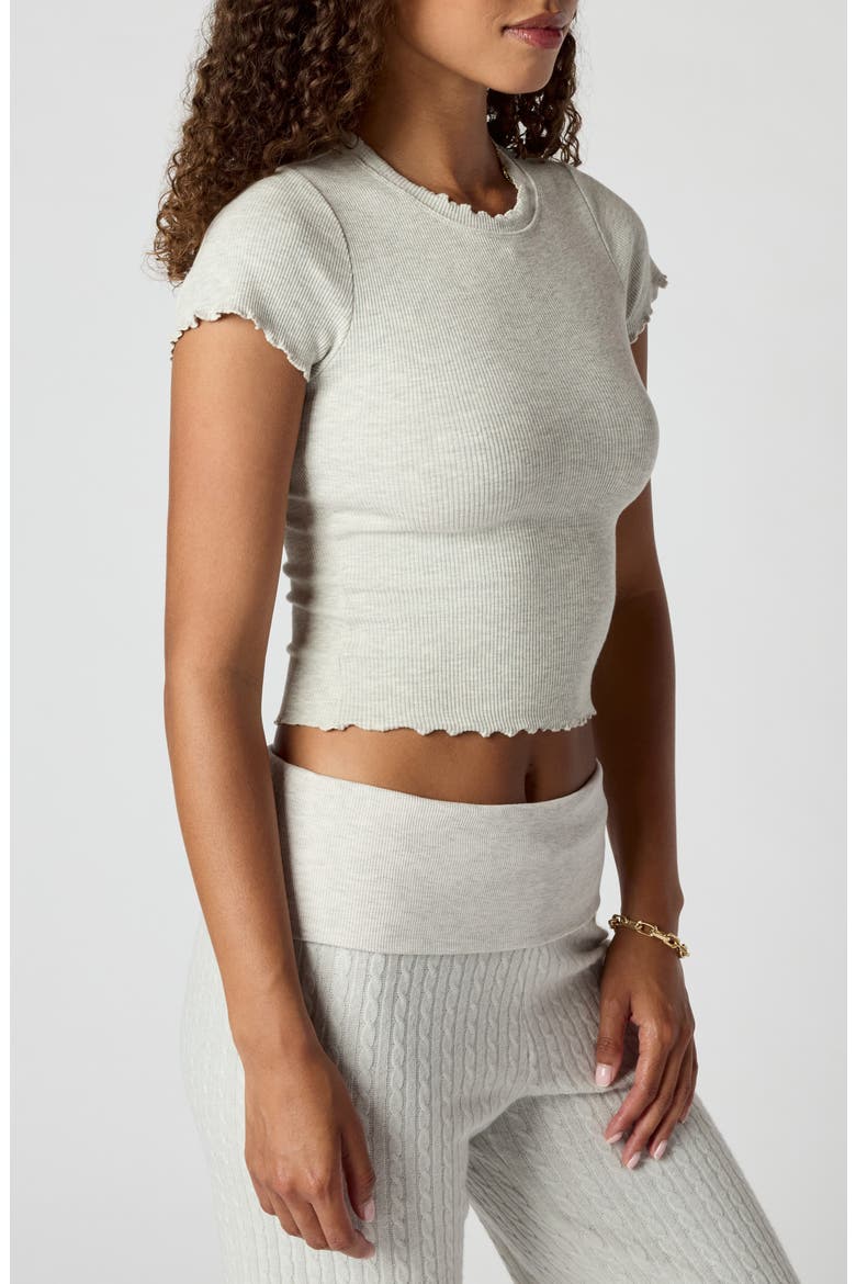Jersey Rib T-Shirt, Alternate, color, HEATHER ICE
