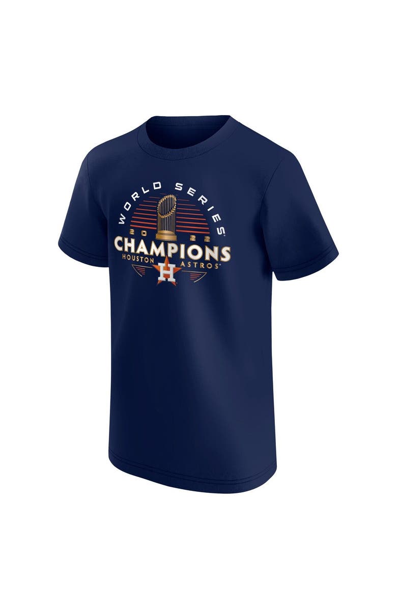 FANATICS Youth Fanatics Branded Navy Houston Astros 2022 World Series Champions Signature Roster T-Shirt, Alternate, color,