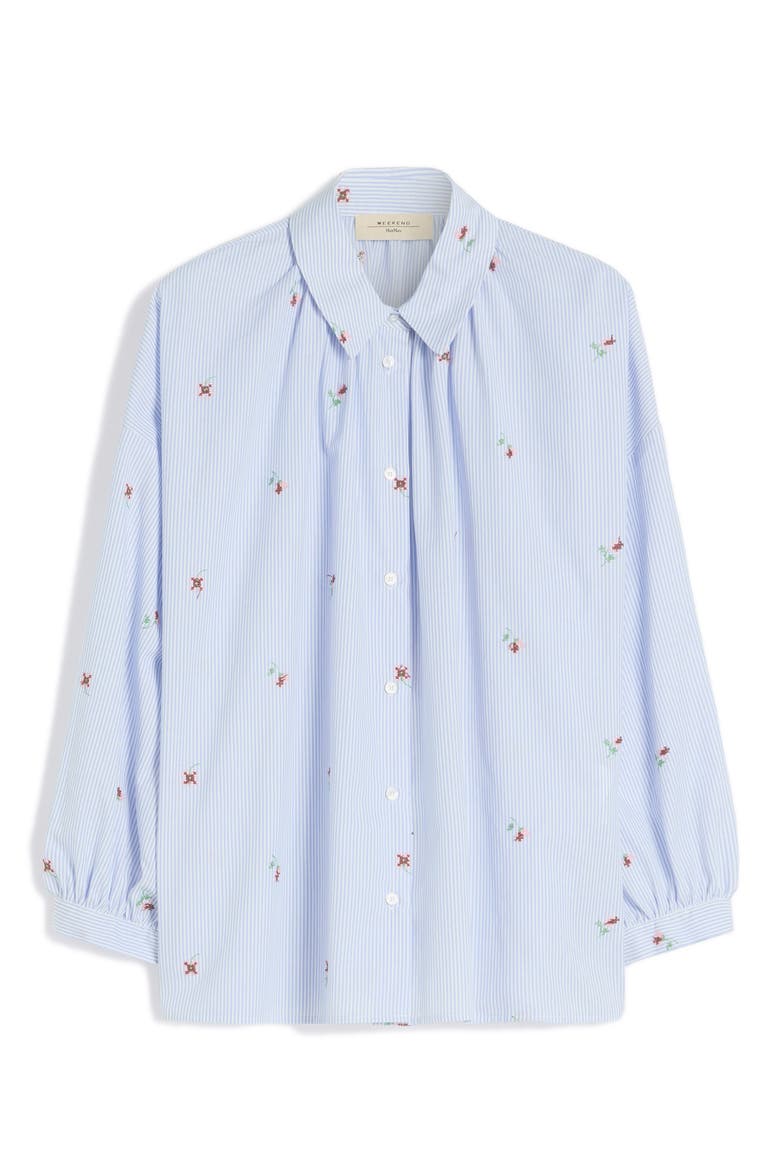 Embroidered Shirt, Alternate, color, LIGHT BLUE