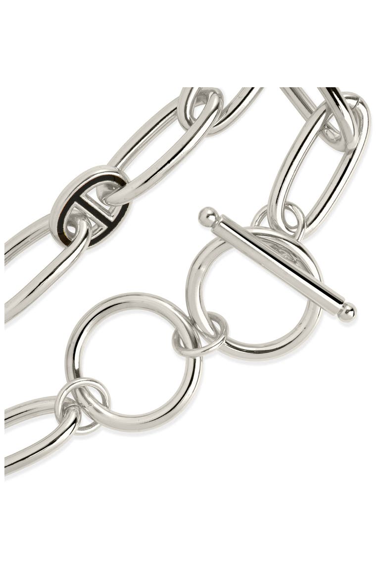 Kennedy Mariner Link Toggle Bracelet, Alternate, color, SILVER