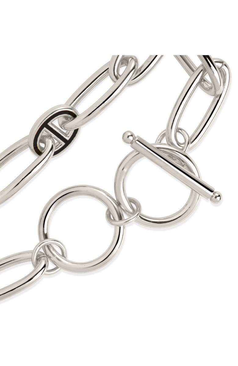 Sterling Forever Kennedy Mariner Link Toggle Bracelet, Alternate, color, 