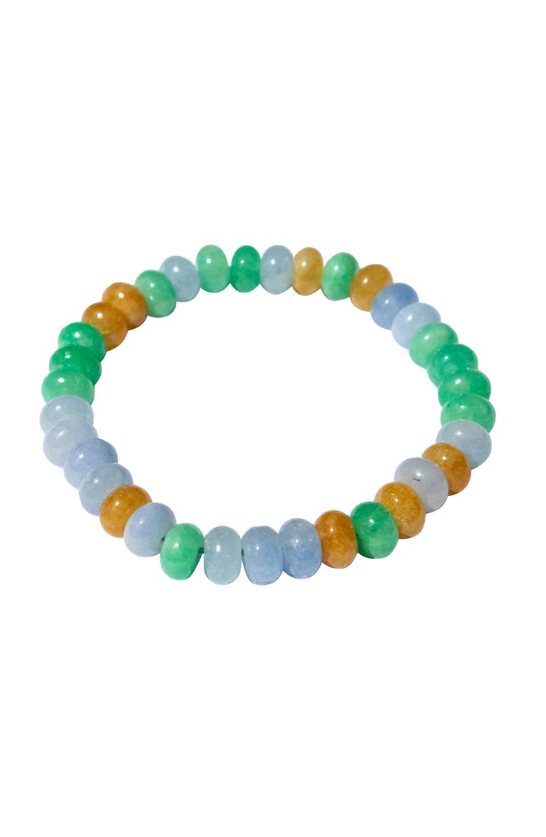 seree Lavender Field Multicolor Jade Stone Bangle, Main, color, Purple