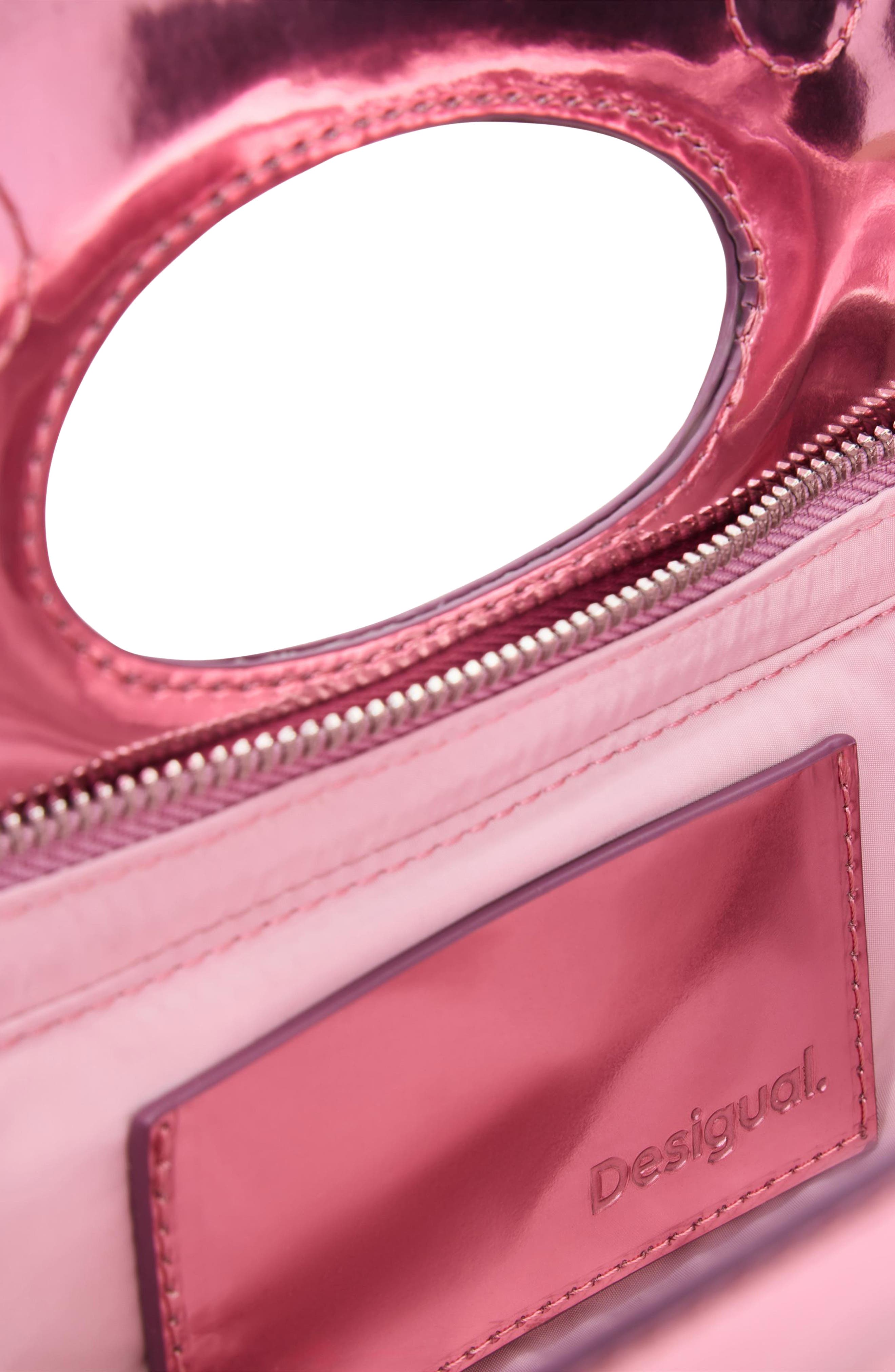 Small Lips Shoulder Bag, Alternate, color, PINK