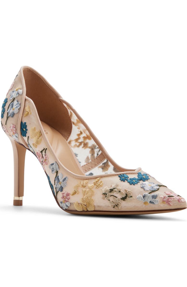 Ted Baker London Cassy Floral Embroidered Pump, Main, color, Floral