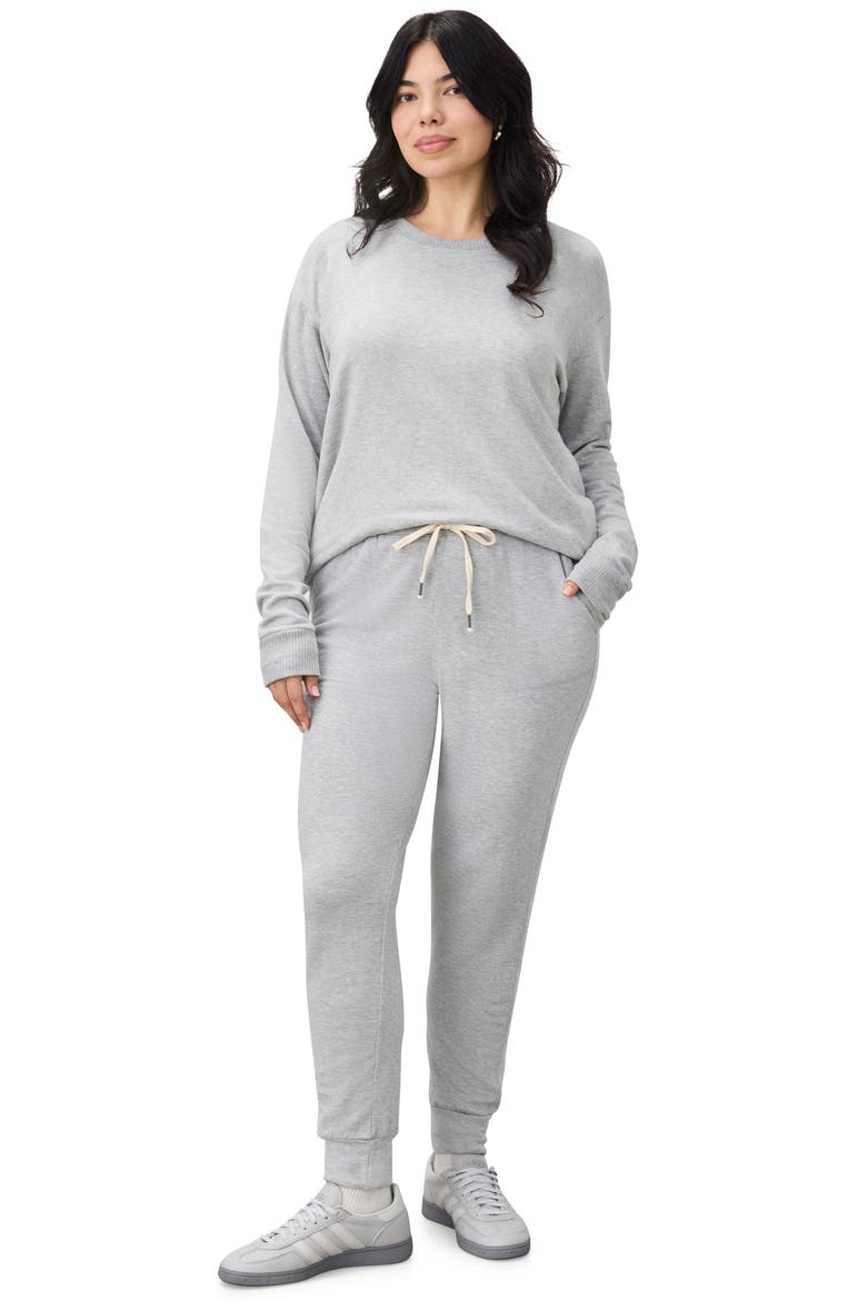 Crewneck Pullover, Alternate, color, HEATHER GREY