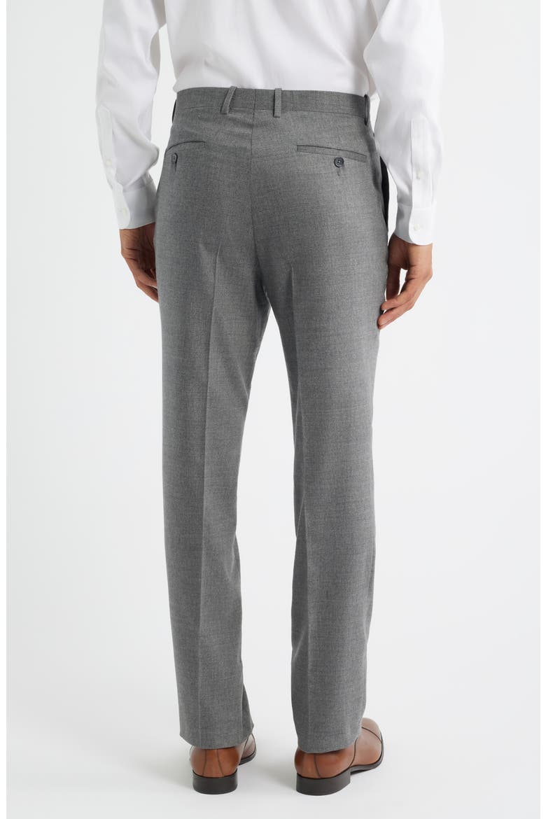 Harker Flat Front Stretch Wool & Cashmere Dress Pants, Alternate, color, GREY