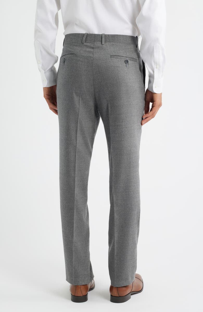Peter Millar Harker Flat Front Stretch Wool & Cashmere Dress Pants, Alternate, color, Grey