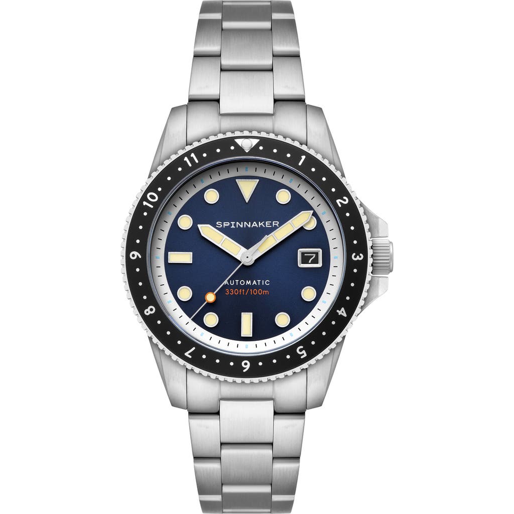 SPINNAKER Croft Pioneer Automatic Bracelet Watch, 42mm in Blue  product