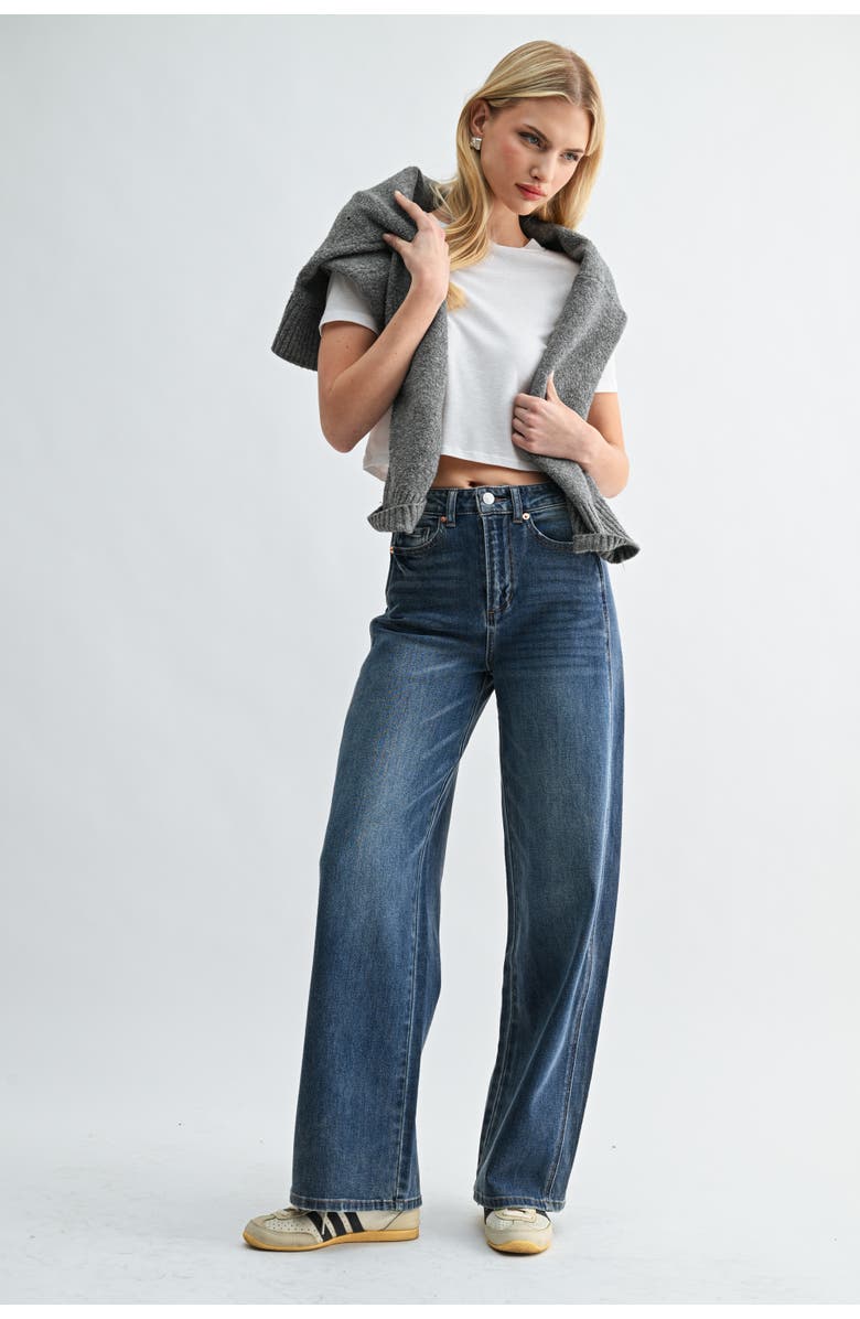 Jemina Denim High Rise Balloon Pant, Alternate, color, Indigo