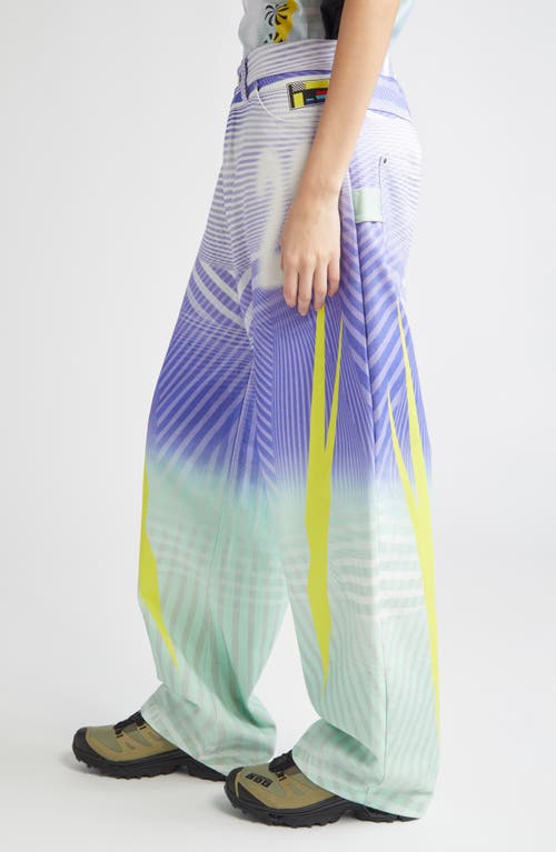 Paolina Russo Baggy Wide Leg Jeans In Mint