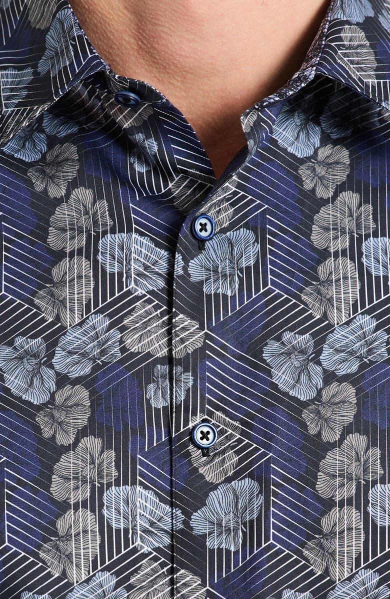 Robert Graham Henry Cotton Button-Up Shirt, Alternate, color, Blue Multi