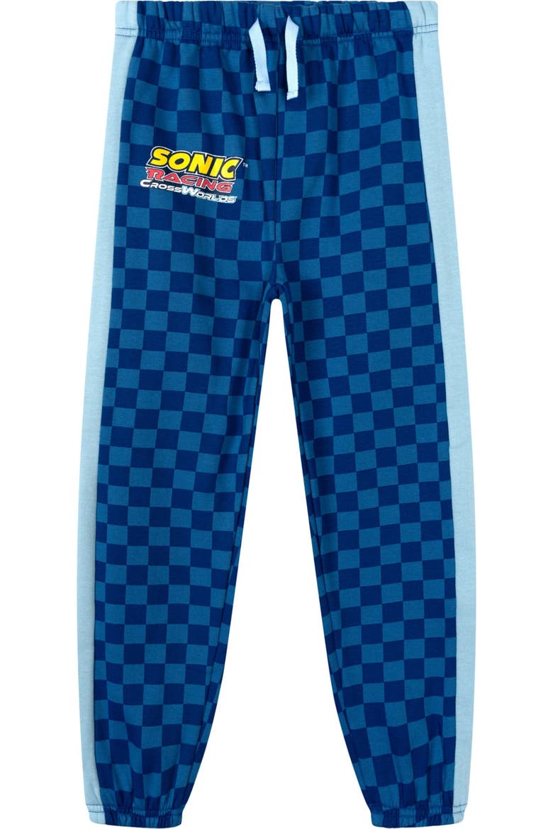 Sonic the Hedgehog Racing Fleece Sweatshirt and Pants Set, Alternate, color, Sonic Navy Blue