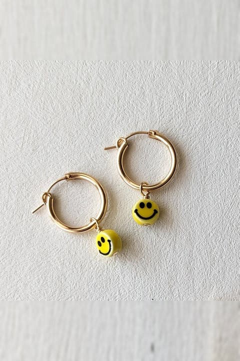 Charm Hoop Earrings