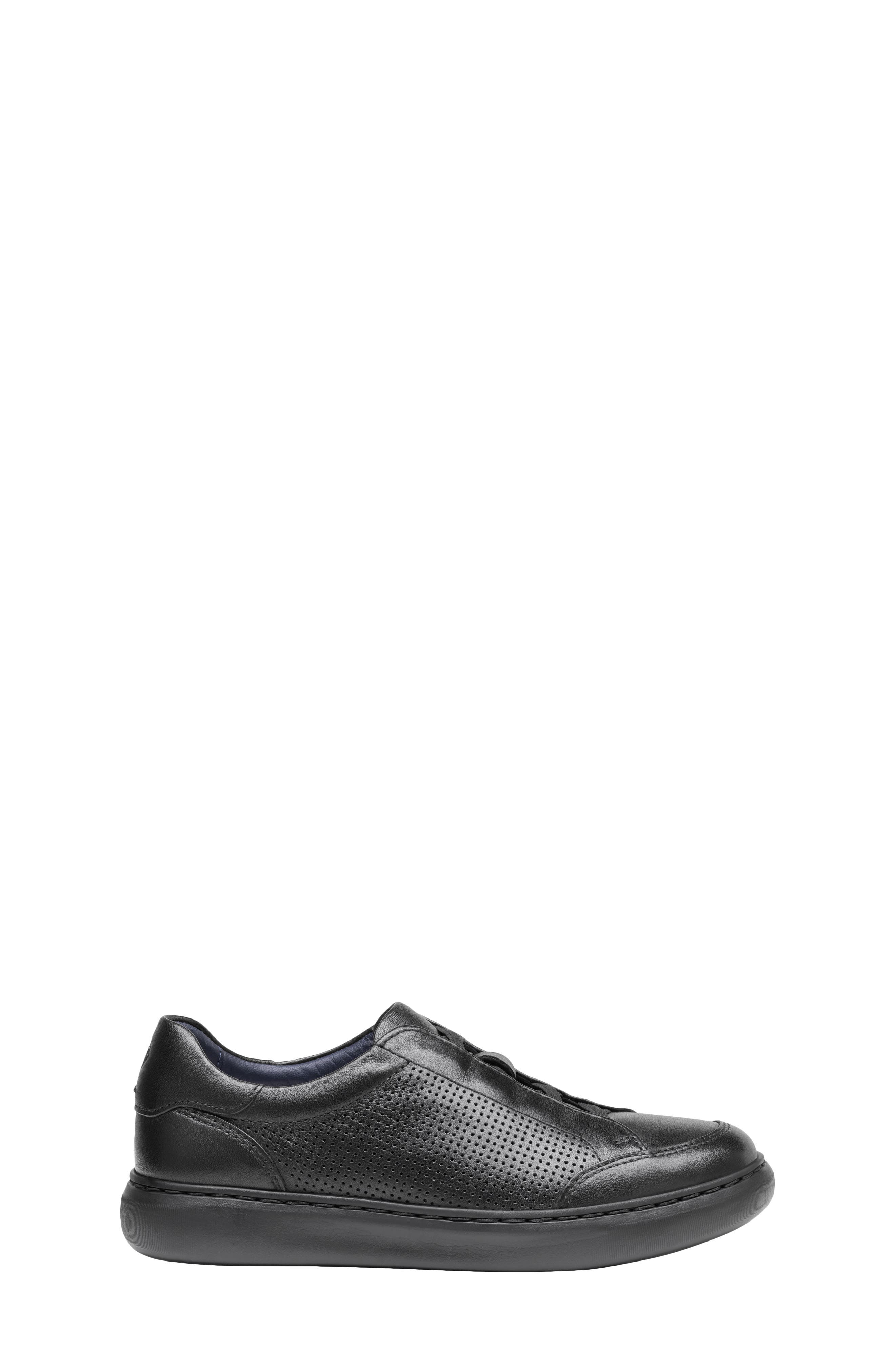 Kids' Anders Sneaker, Alternate, color, BLACK FULL GRAIN