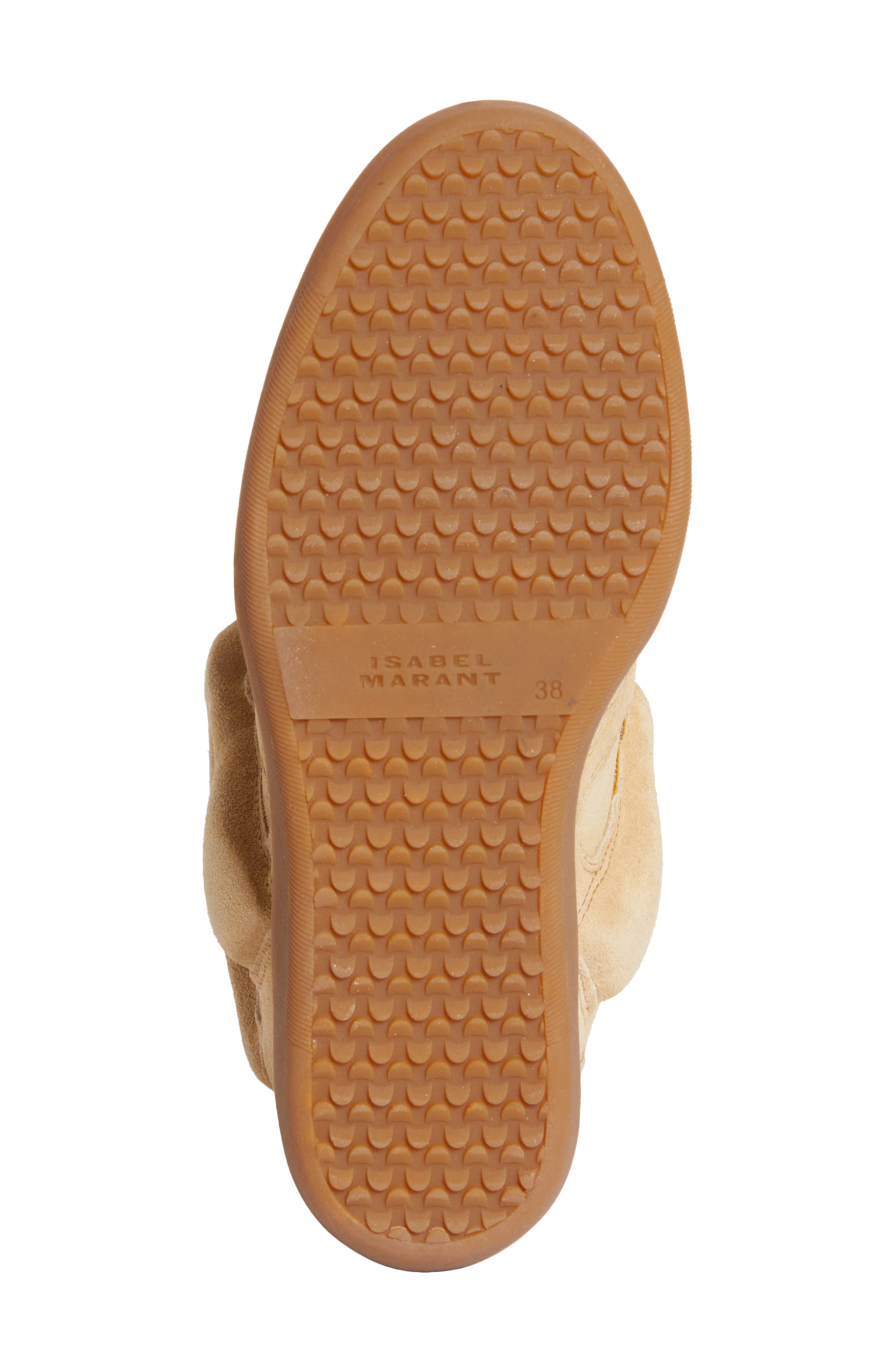 Isabel Marant Bekett Wedge High Top Sneaker, Alternate, color, Begw Beige/ Golden Yellow