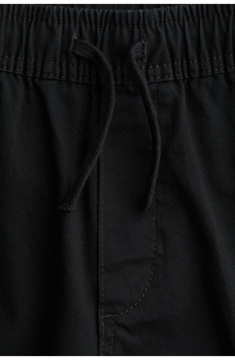 H&M Cotton Cargo Joggers, Alternate, color, Black