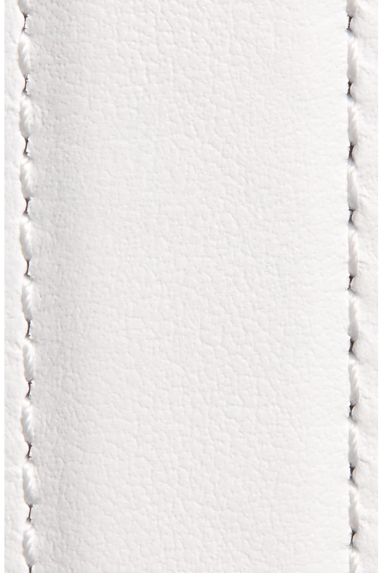 La Medusa Leather Belt, Alternate, color, 1W00P-OPTICAL WHITE-PALLADIUM