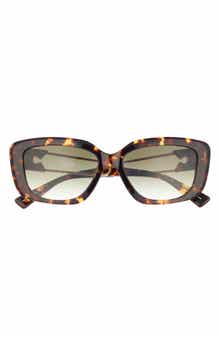 51mm Gradient Rectangular Sunglasses