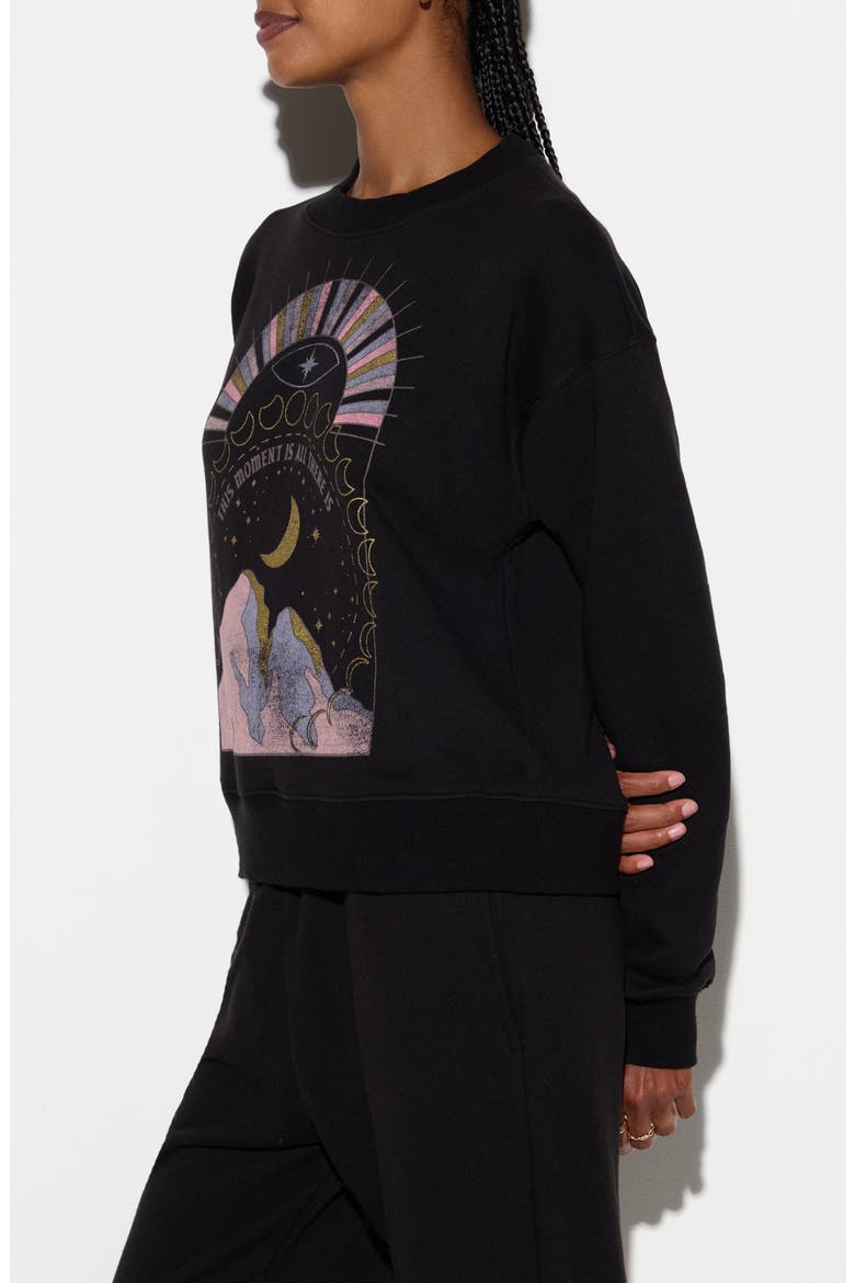 This Moment Sublime Cotton Blend Sweatshirt, Alternate, color, BLACK