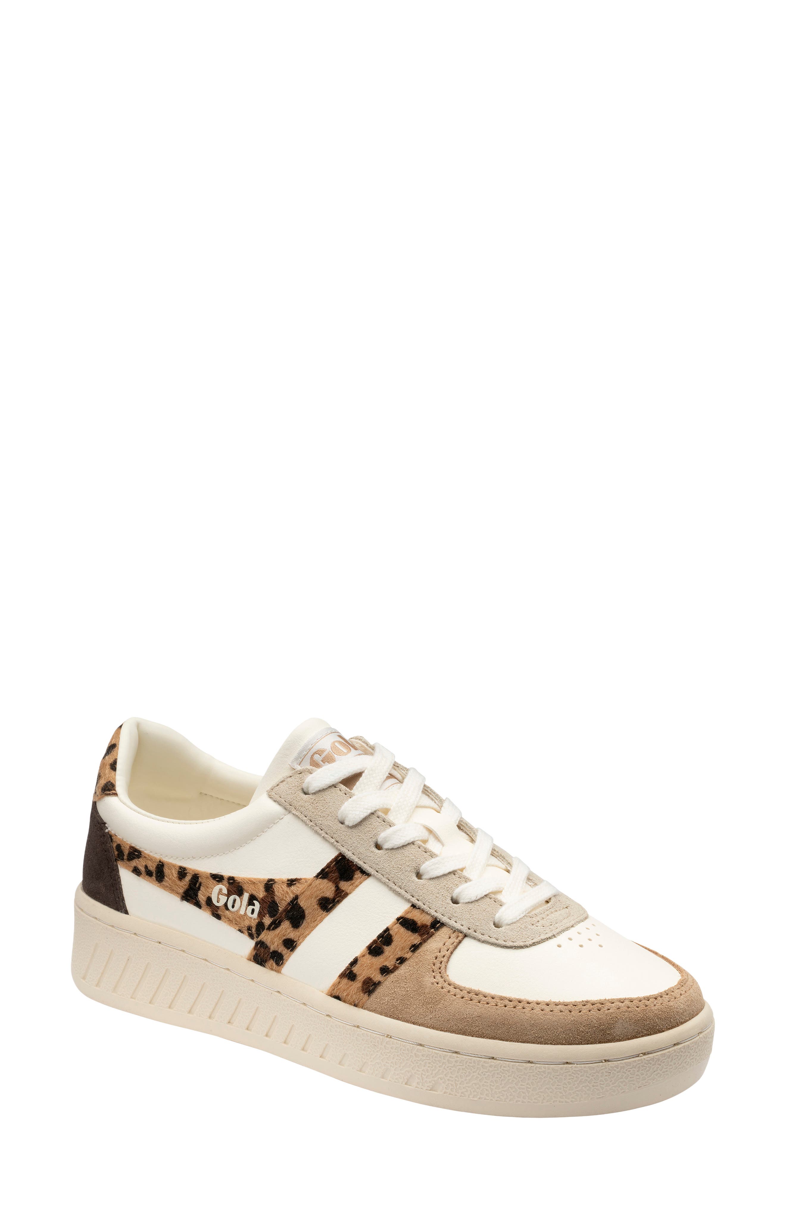 Grandslam Elite Sneaker, Main, color, OFF WHITE/LT CARA/LEOP/MOCHA