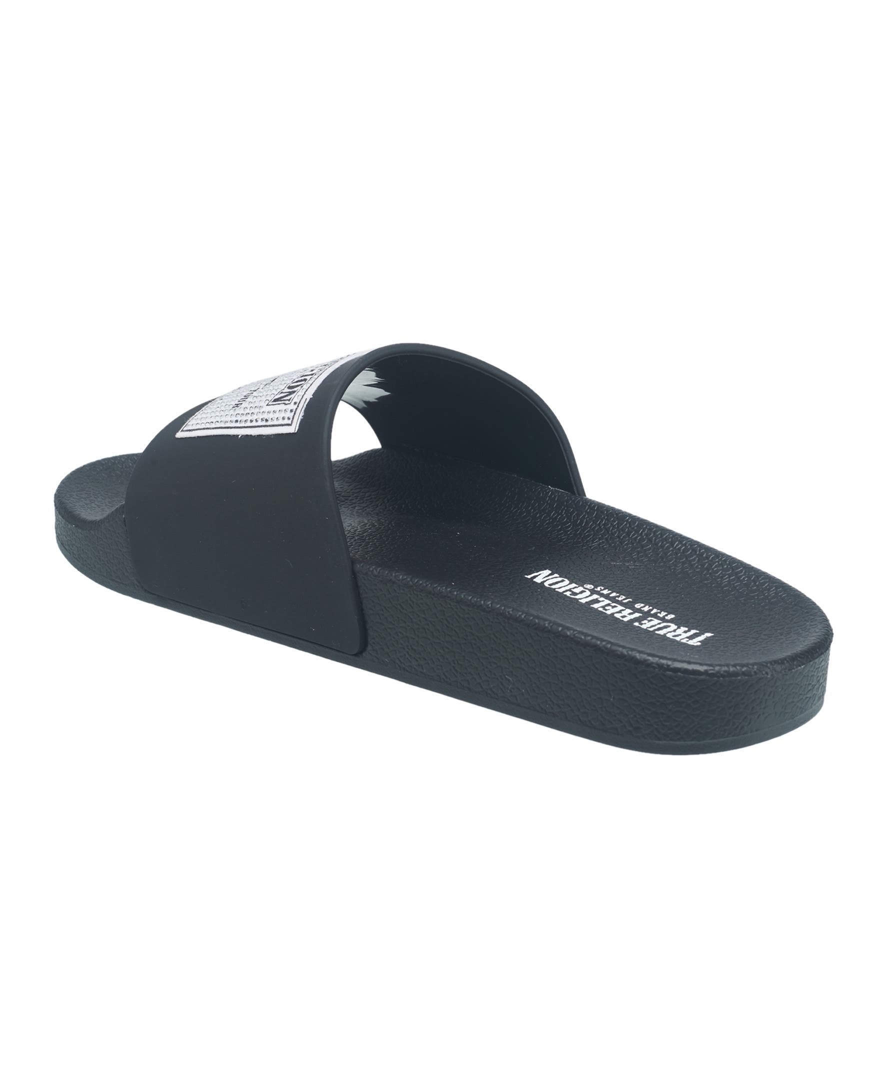 True Religion Kendra Pool Slide, Alternate, color, Black