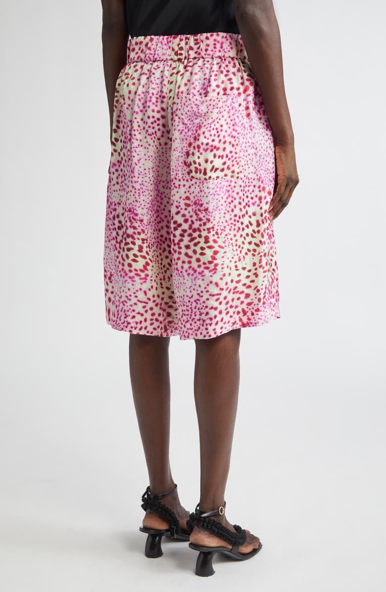 Dries Van Noten Pomy Bis Orchid Spot Print Jacquard Bermuda Shorts, Alternate, color,