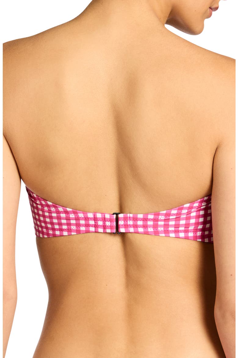 Brigitte Bandeau Bikini Top, Alternate, color, DRAGON/ FRUIT/ CREAM