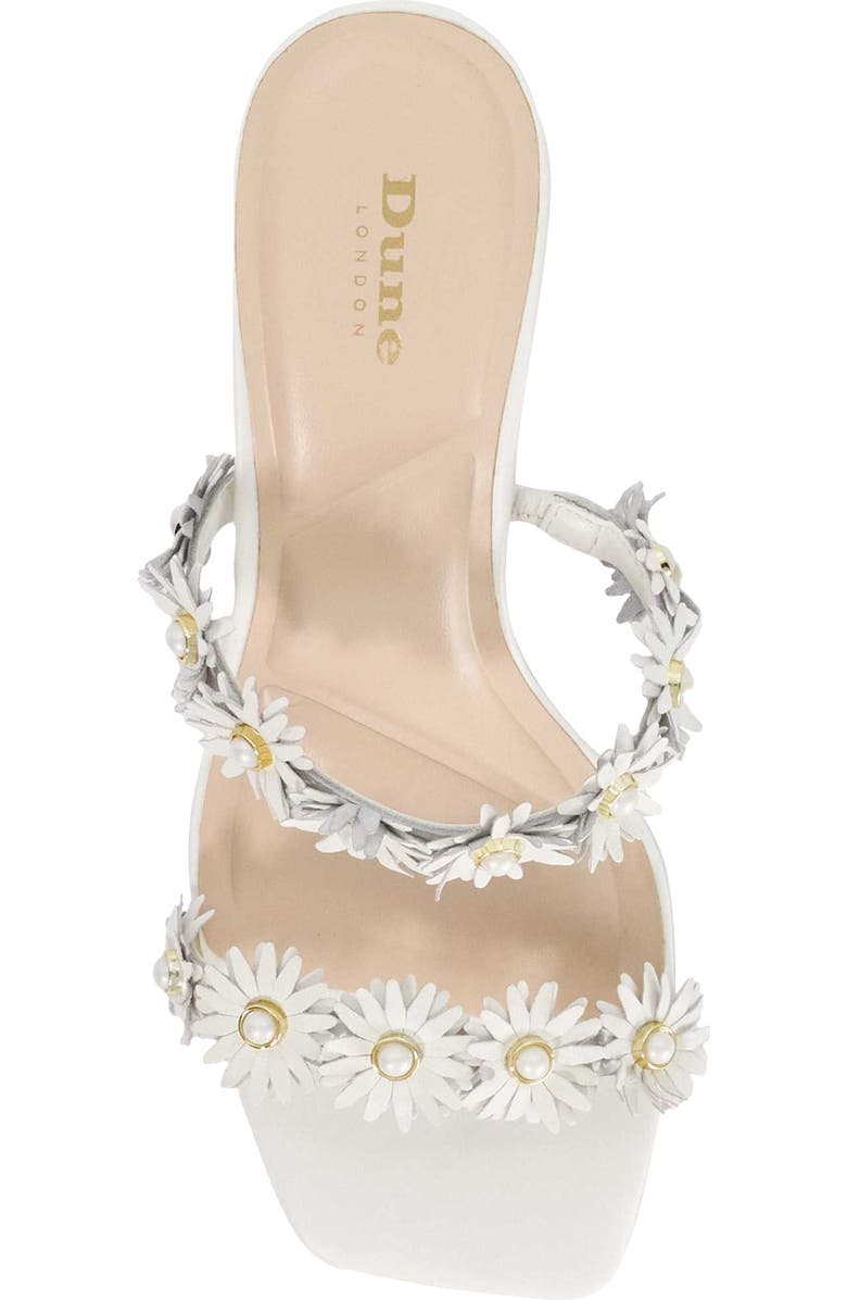 Dune London Maltas Kitten Heel Slide Sandal, Alternate, color, White