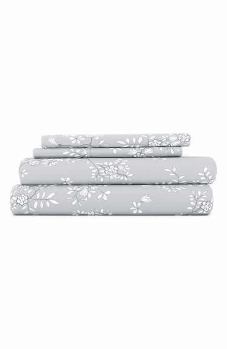 HOMESPUN HOME SPUN Premium Ultra Soft Trellis Vine Pattern 4-Piece Bed Sheets Set