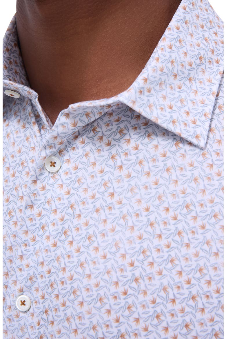 Miles OoohCotton® Floral Short Sleeve Button-Up Shirt, Alternate, color, JAFFA