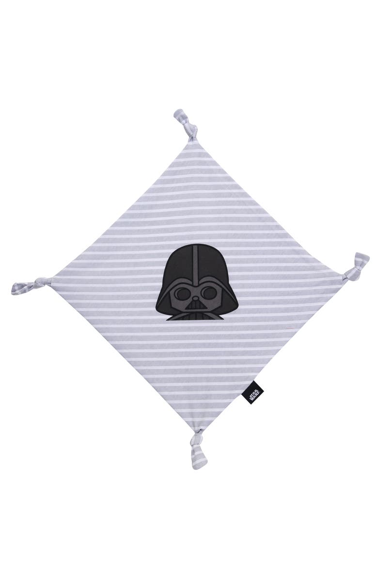 Lambs & Ivy Star Wars Darth Vader Gray Cotton Jersey Security Blanket/Lovey, Main, color, Gray