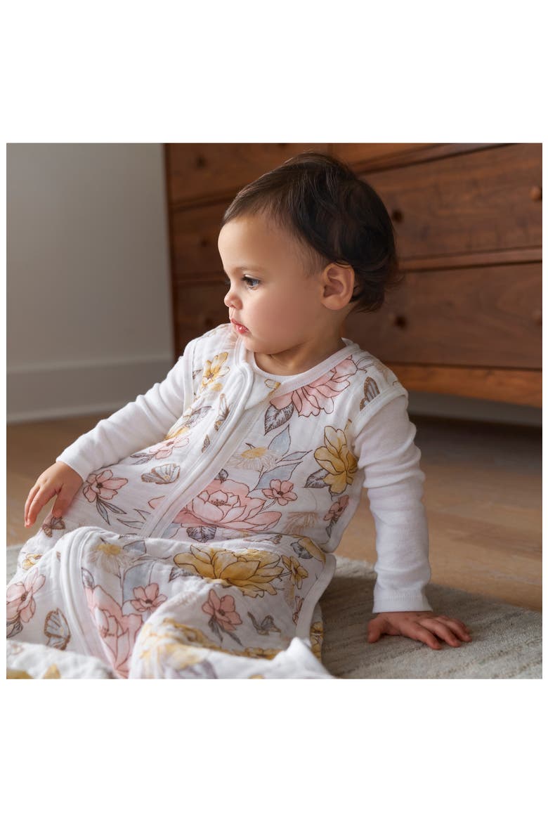 Organic Cotton Muslin Wearable Blanket, Alternate, color, EARTHLY
