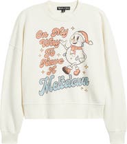 Vinyl Icons Meltdown Snowman Graphic Sweatshirt
