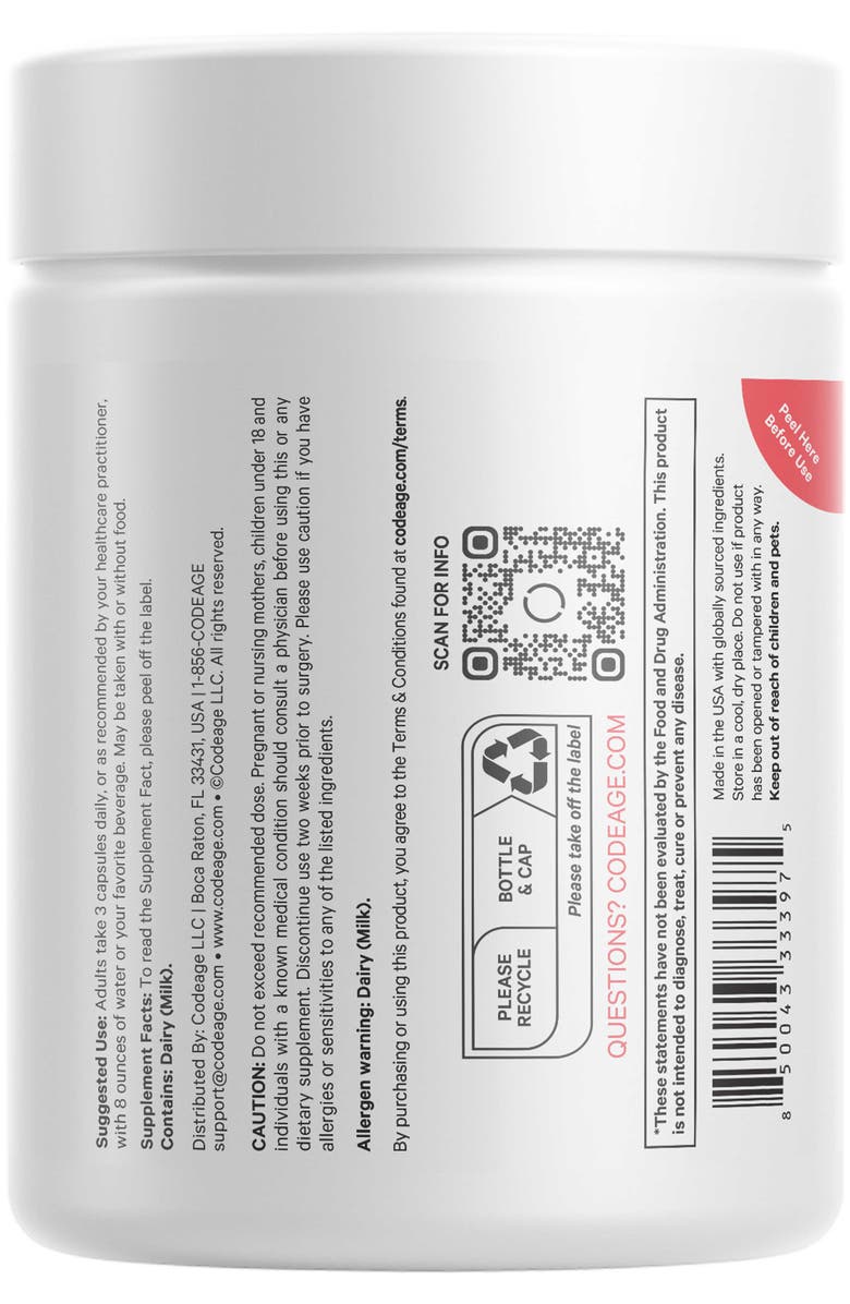 Codeage Multivitamin Recovery - Vitamins & Minerals Supplement, Alternate, color, White