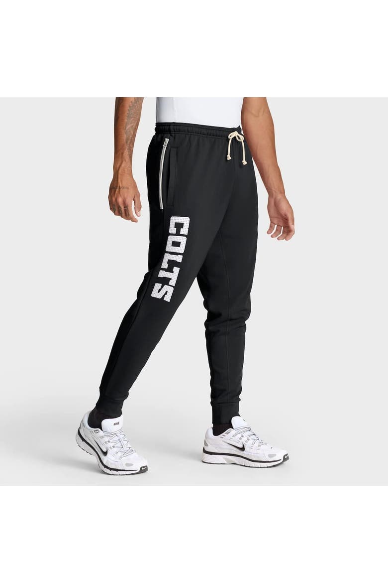 Men's Nike Black Indianapolis Colts Sideline Standard Issue Ground Game Dri-FIT Taper Pants, Alternate, color, Black