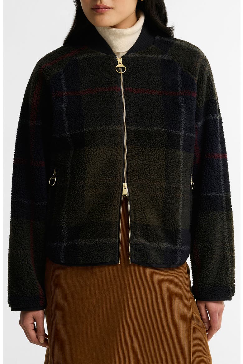 Kirklees Fleece Jacket, Main, color, SHADOW CLASSIC TARTAN