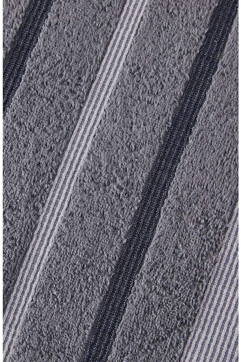 Luxurious Cotton 4-Pack Decorative Bath Towel Set, Alternate, color, CHAMBRAY BLUE / WHITE